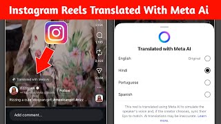 Instagram Reels Translated With Meta Ai New Update || How to Get Trans