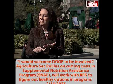Agriculture Sec Rollins Welcomes DOGE to Review SNAP: 'Hand Up, Not a Handout'; Hegseth Meets Poland