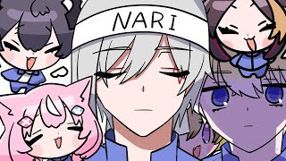 ナリちゃんかわいい【にじさんじEN手描き切り抜き|ヤン・ナリ|Fulgur Ovid|Shu Yamino|LucaKaneshiro|nijisanji en clips】