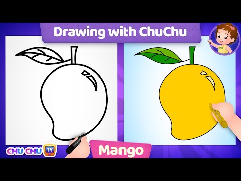 How to Draw a Mango? - Drawing with ChuChu – ChuChu TV Drawing for Kids Easy Step by Step
