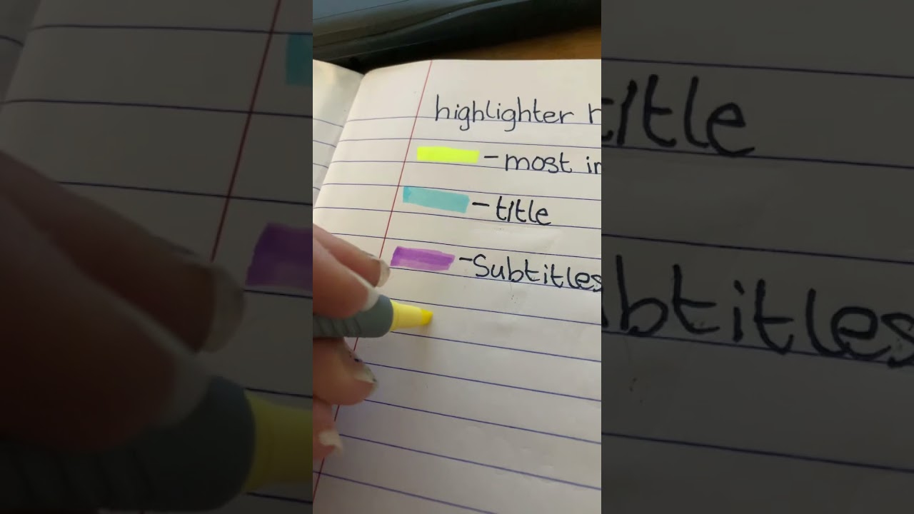 How to organize your highlighter colors