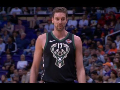 Pau Gasol Bucks Debut Highlights vs Suns RS19G64 (04.03.19)