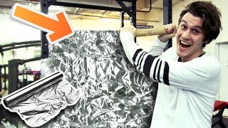 100 СЛОЕВ ФОЛЬГИ (НЕПРОБИВАЕМАЯ СТЕНА ИЗ ФОЛЬГИ)