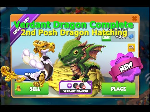 Verdant Dragon Complete and Second Posh Dragon Hatching-Dragon Mania Legends | DML