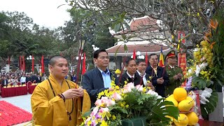 Trang nghiêm Lễ cầu siêu các anh hùng liệt sỹ nhân kỷ niệm 40 năm thành lập thành phố Tam Điệp