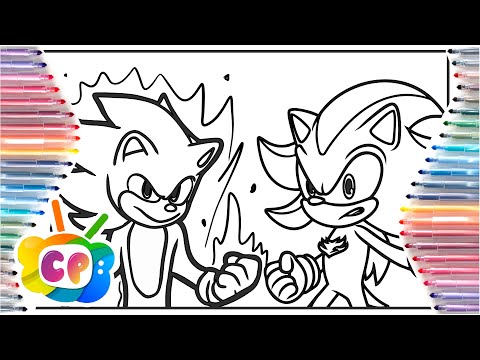 Sonic vs Shadow Coloring Pages/Sonic 3 Predictions/ NCS Mashup - Biggest NoCopyrightSounds Songs