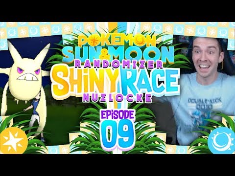 CRAZY SHINY CROBAT! Pokemon Sun and Moon Randomizer Shiny Race Nuzlocke with aDrive! Episode 9