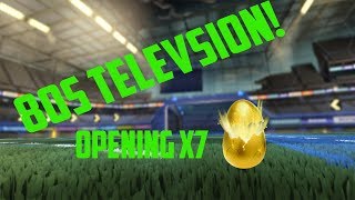 SHOWCASING *NEW* 80s TELEVISION ITEMS AND OPENING 7 GOLDEN EGGS! | *CRATE OPENING | ROCKET LEAGUE