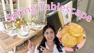 SPRING TABLESCAPE 2022 | Decorate With Me | Spring Decor 🌸