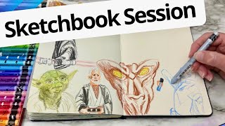 🎨 STAR WARS Character Studies in my Sketchbook