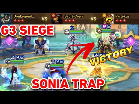 G3 Siege | DonLegendz vs Sacre Coeur vs Partekus | #summonerswar