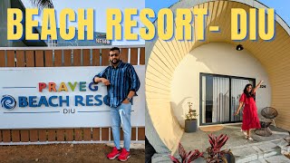 Praveg Beach Resort in Diu (दीव) I Ghoghla Beach I Private beach I KISHANI VLOGS #kishanivlogs #diu