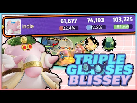 100,000+ HEALING?! | How to use TRIPLE GLASSES BLISSEY in Master Rank! (Rank 1 Support POV)