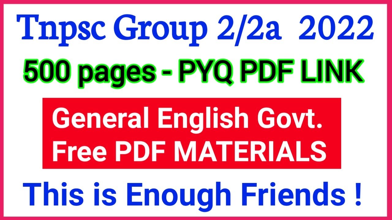 Tnpsc General English School Books Free PDF MATERIALS • General English old Books Free pdf link