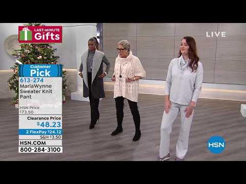 MarlaWynne Sweater Knit Pant