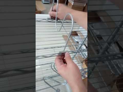 How to install LANGRIA wire bookshelf storage rack