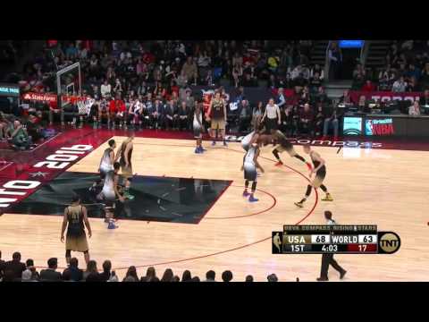 Emmanuel Mudiay 30 points USA vs World (Full Highlights) 2016 NBA Rising Stars Challenge