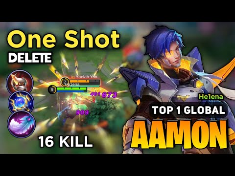 ONE SHOT DELETE! Aamon Best Build 2023 [ Aamon Top 1 Global Gameplay ] Mobile Legends