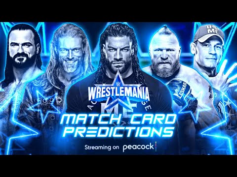 WWE Wrestlemania 38 Match Card Predictions Night 1 & 2
