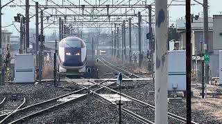E3系　羽前千歳駅通過