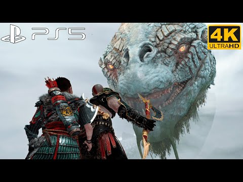 Awakening of the World Serpent Scene | God of War PS5 4K 60FPS - No Commentary