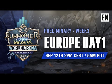 [EN] SWC2020 EUROPE Preliminary DAY1 | Summoners War