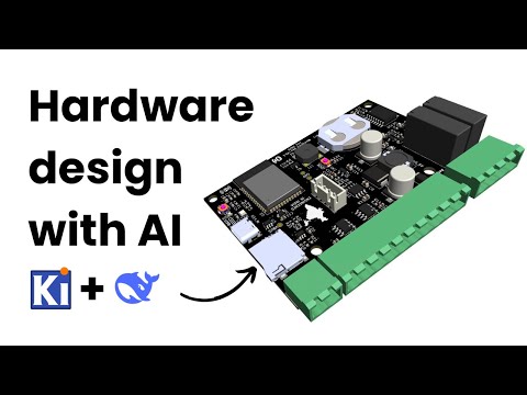 Hardware design with DeepSeek AI | KiCad + DeepSeek | IoT Datalogger+RTC+ESP32 S3 | Ampnics