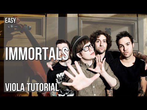 How to play Immortals by Fall Out Boy on Viola (Tutorial)Movie   Fall Out Boy   Immortals