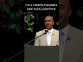 What the Bible says about cremation Pastor gino jennings   #shorts