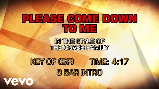 The Crabb Family - Please Come Down To Me (Karaoke)