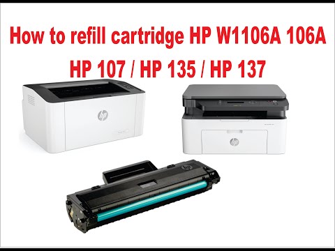 Hewlett Packard (HP) HP 106A (W1106A) Lazerinė kasetė, Juoda video