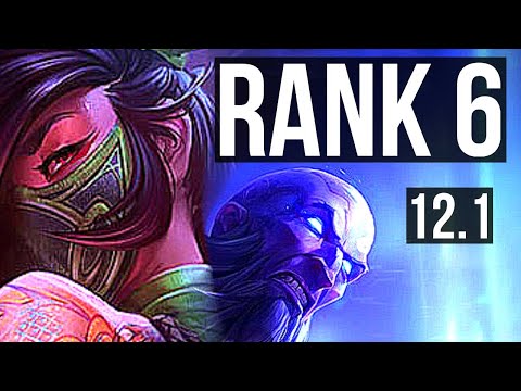 AKALI vs RYZE (MID) | Rank 2 Akali, Rank 6, 6/1/5 | KR Challenger | 12.1