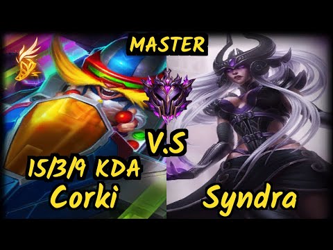 SPY Humanoid (CORKI) vs SYNDRA - 15/3/9 KDA MID GAMEPLAY - EUW Ranked MASTER