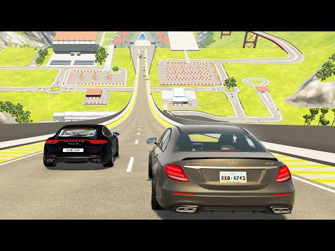 Big Ramp Jumps with Real Car Mods - BeamNG Drive Crashes | DestructionNation