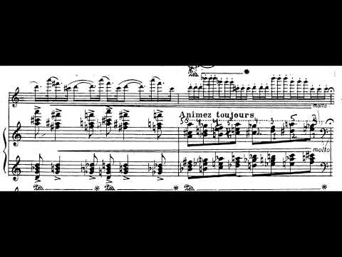 Henri Dutilleux - Sonatine for Flute and Piano(1943)(with full score)