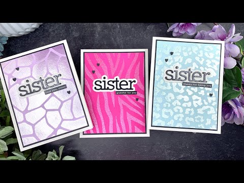 Animal Print Faux Foiled Cards | Tonic Glacier Paste