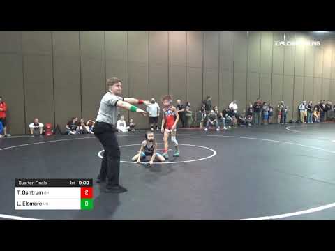 65 Lbs Quarterfinal Talea Guntrum Team Ohio Vs Lauren Elsmore Team Minnesota