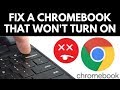 How To Fix A Chromebook That Won T Turn On Chromebook Tutorial