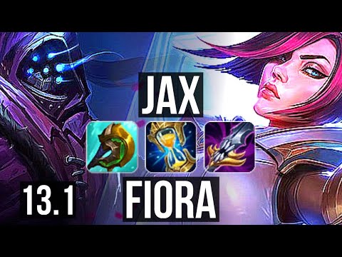 JAX vs FIORA (TOP) | 2.4M mastery, 8 solo kills, 800+ games | KR Diamond | 13.1