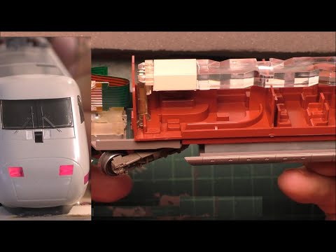 Märklin ICE 3371, Wagen 4171 Beleuchtung erneuern.