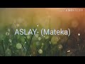 Aslay Mateka Lyrics Video
