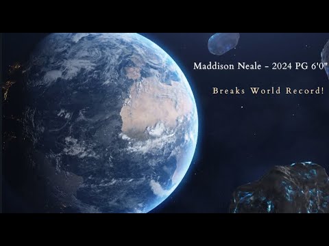 World Record Most Consecutive Basketball Half-Court Shots - Maddison Neale