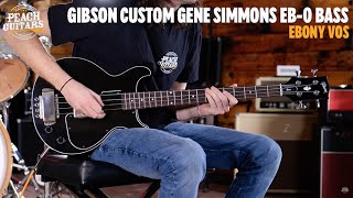 Video thumbnail for No Talking...Just Tones | Gibson Custom Gene Simmons EB-0 Bass | Ebony by Peach Guitars