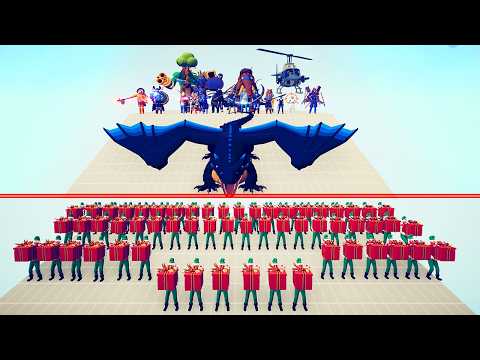 BOSS TEAM vs PRESENT ELF TEAM | TABS - Totally Accurate Battle Simulator