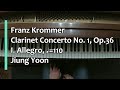 Piano Part- Krommer, Clarinet Concerto No.1, Op. 36, I. Allegro, ♩=110