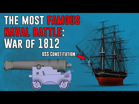 Famous Naval Battle War of 1812 USS Constitution vs HMS Guerriere