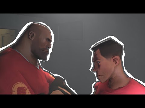 TF2 Scout and TF2 Heavy argue over comedy [SFM]