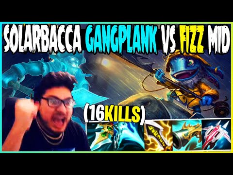 SOLARBACCA Gangplank Vs Fizz Mid Challenger Elo