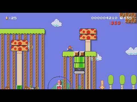 World 1-1 Fungi Forest by john ~ World Record! - Super Mario Maker - No Commentary 1bq