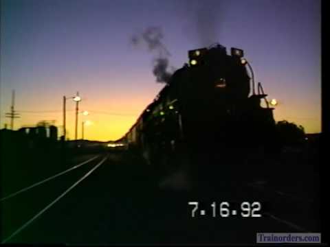 Steam Railroad Series 80 - UP 3985 Early Morning Action Winnemucca, NV 7-16-1992 Part 1